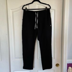 Figs - Medium Petite Yola Skinny Scrub Pants - Black